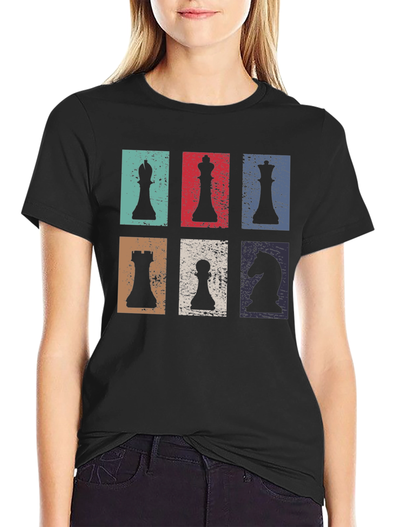 Chess Piece Retro T-Shirt