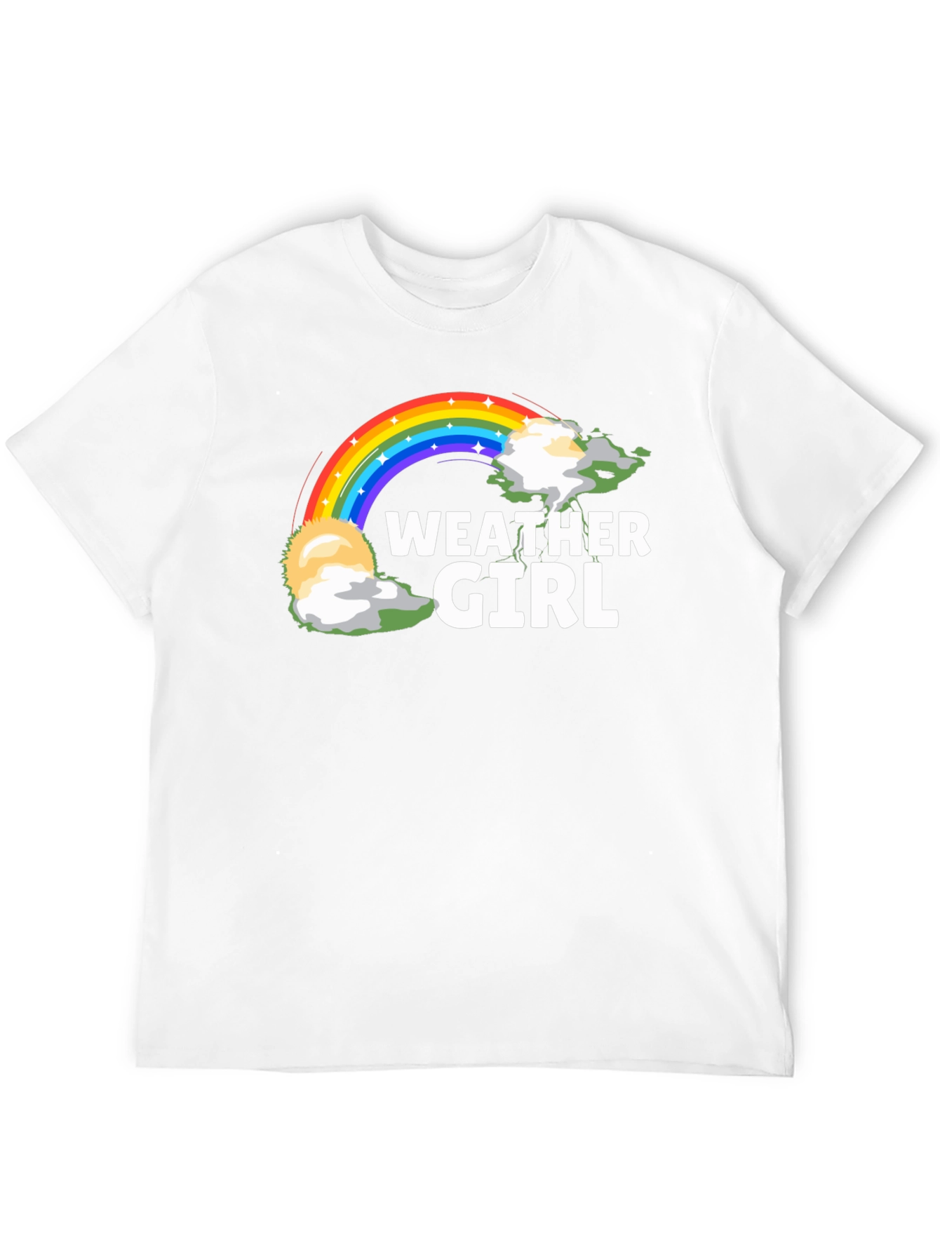 Weather Girl Rainbow Graphic T-Shirt