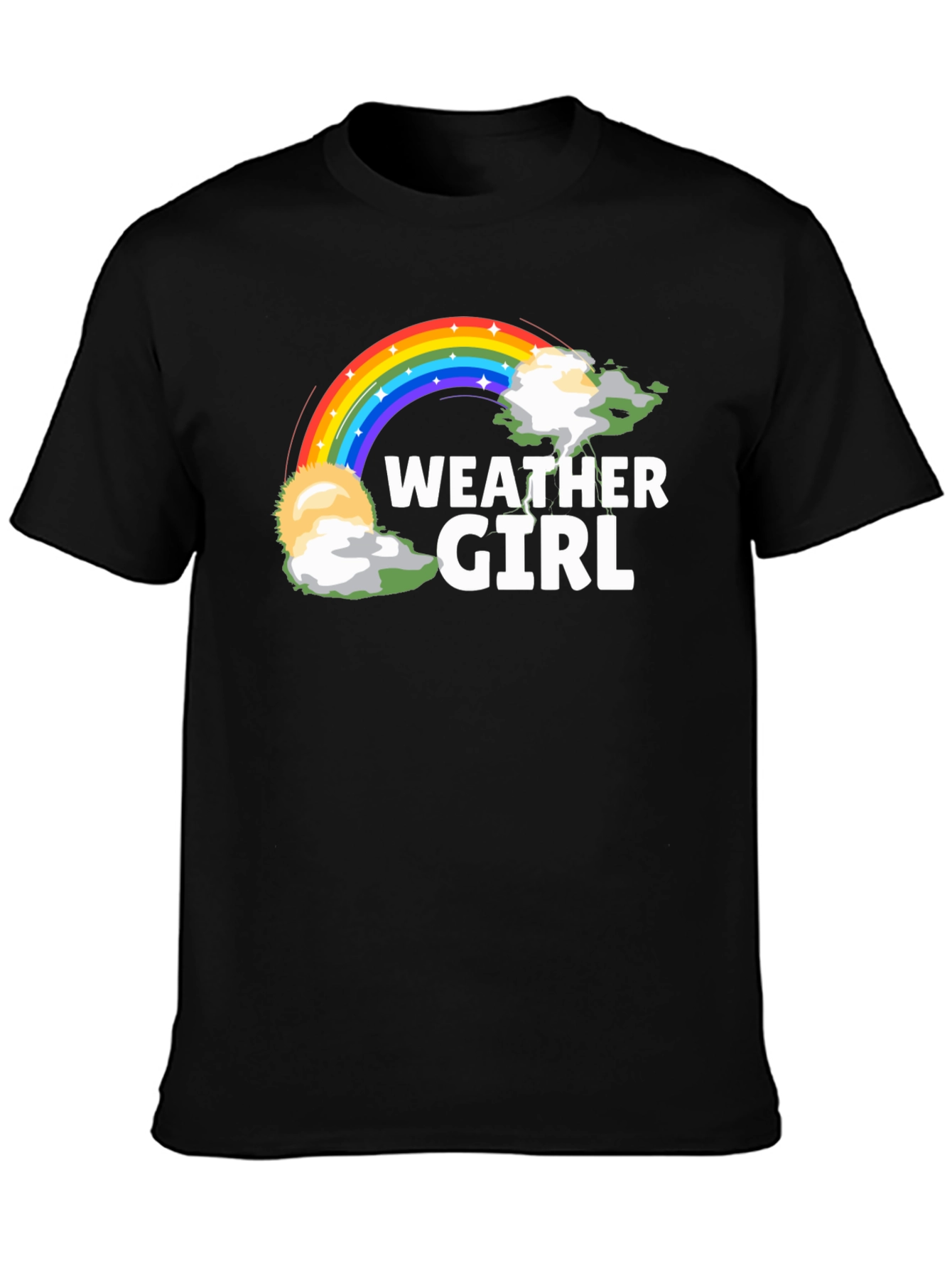 Weather Girl Rainbow Graphic T-Shirt