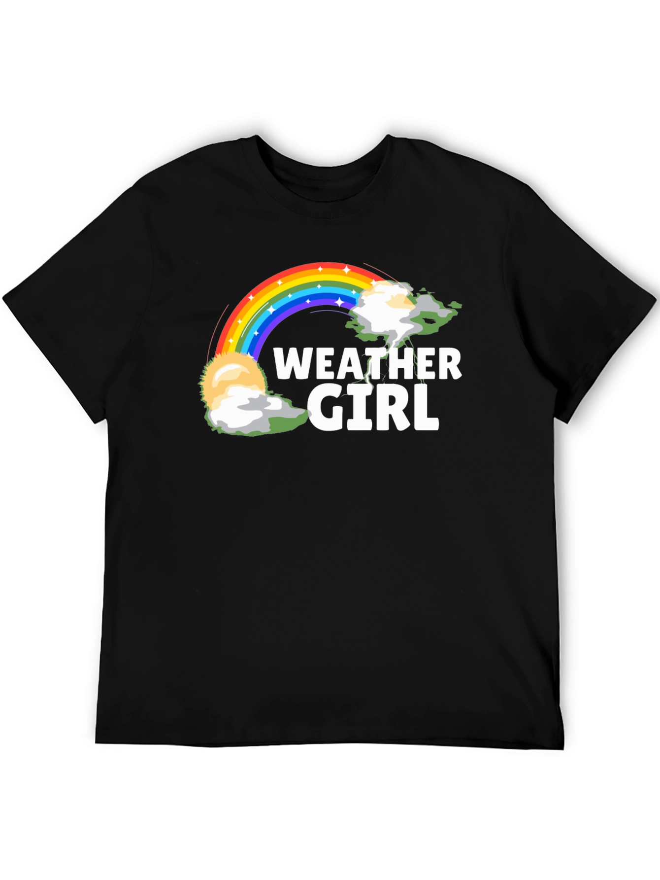 Weather Girl Rainbow Graphic T-Shirt