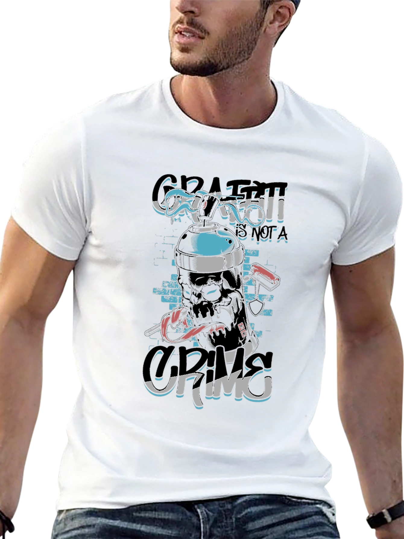 Graffiti Grim T-Shirt - Urban Style