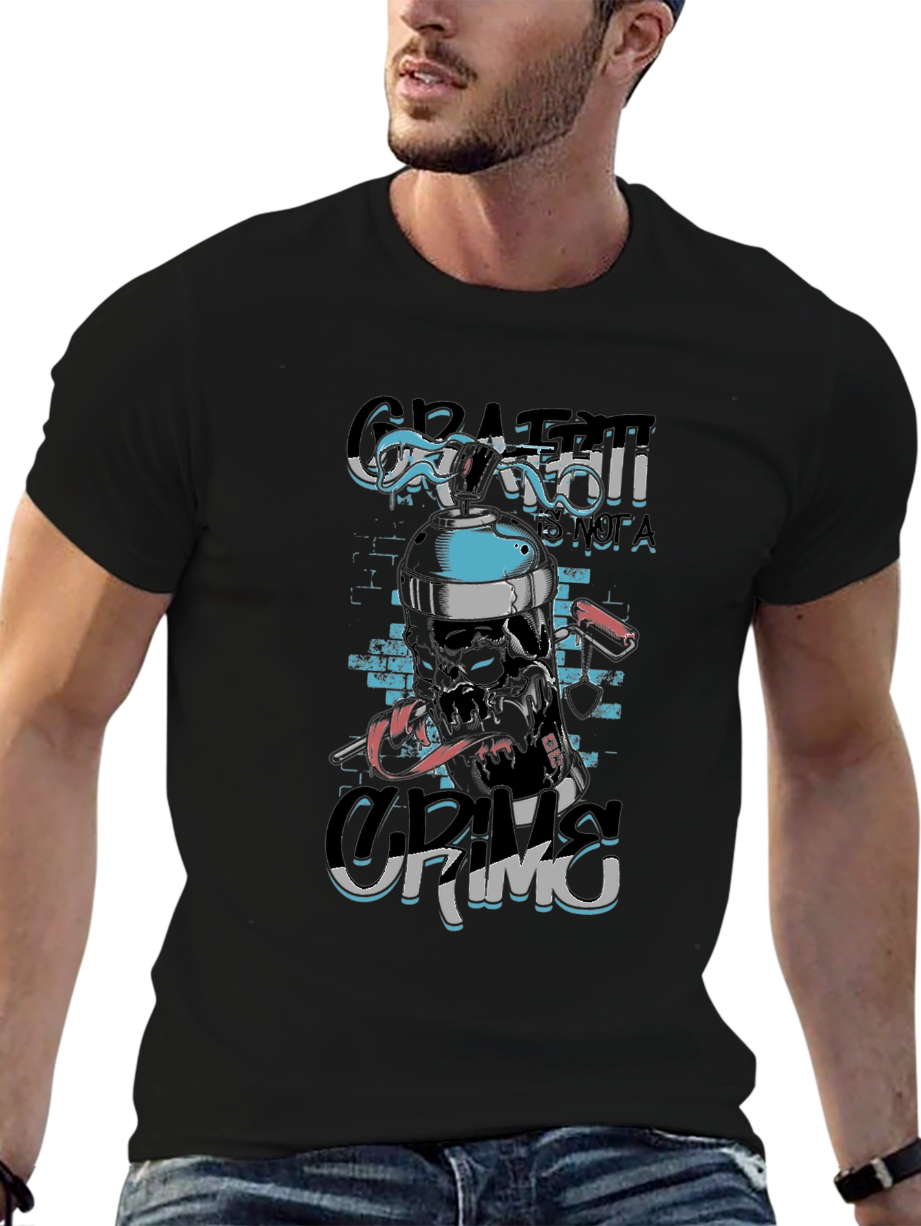 Graffiti Grim T-Shirt - Urban Style