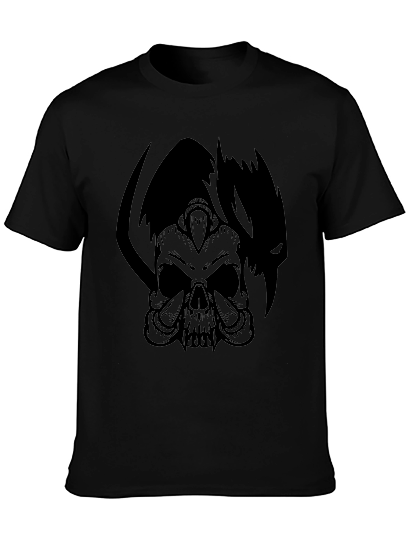 Skull & Shadow Graphic Tee - Mens Black T-Shirt