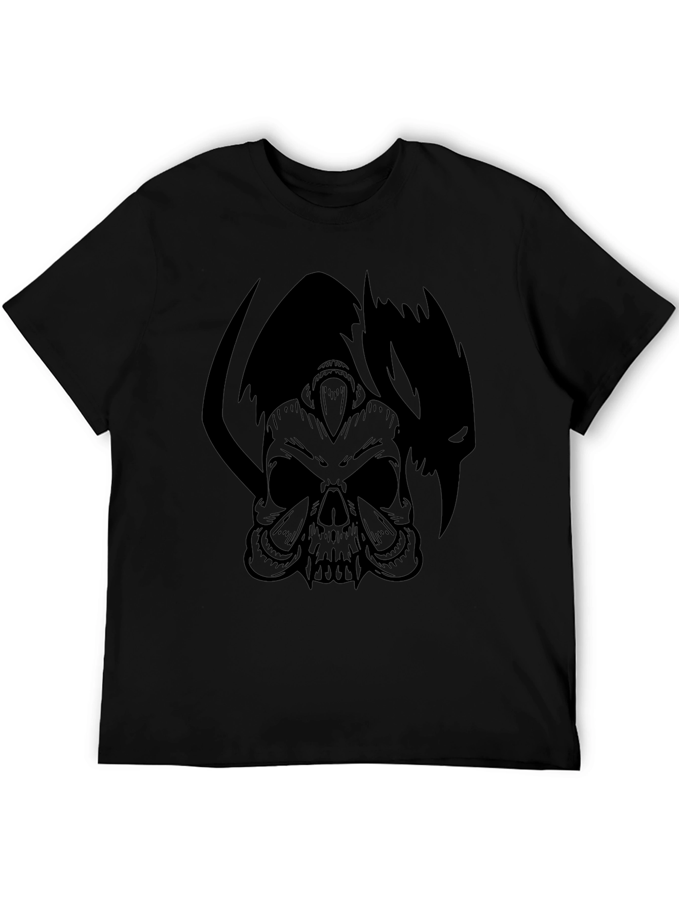 Skull & Shadow Graphic Tee - Mens Black T-Shirt
