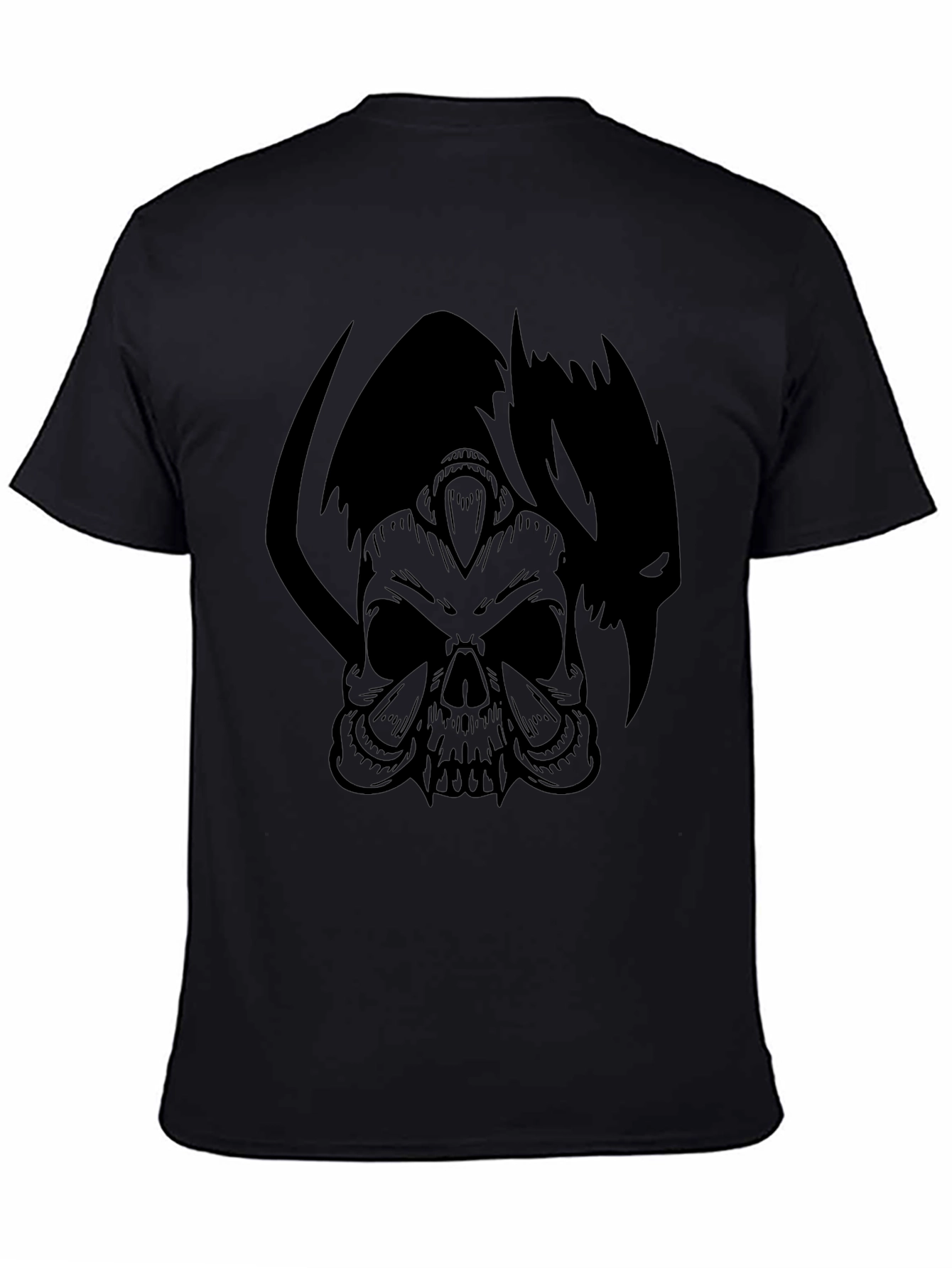 Skull & Shadow Graphic Tee - Mens Black T-Shirt