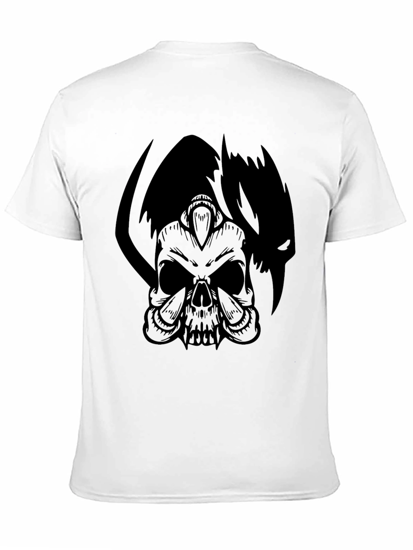 Skull & Shadow Graphic Tee - Mens Black T-Shirt