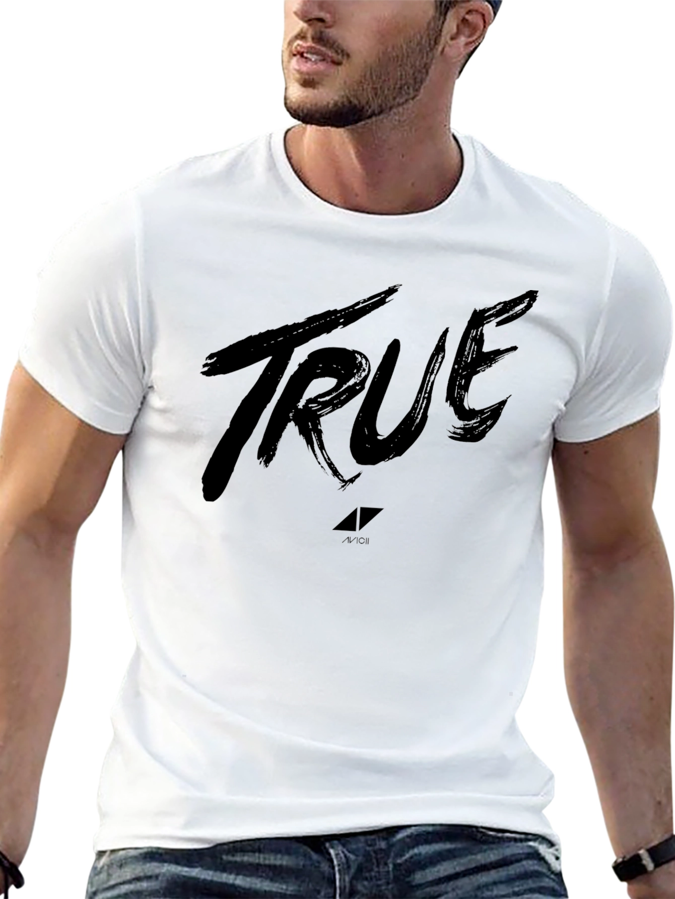 True Avicii Black Graphic T-Shirt - Music Fan Apparel