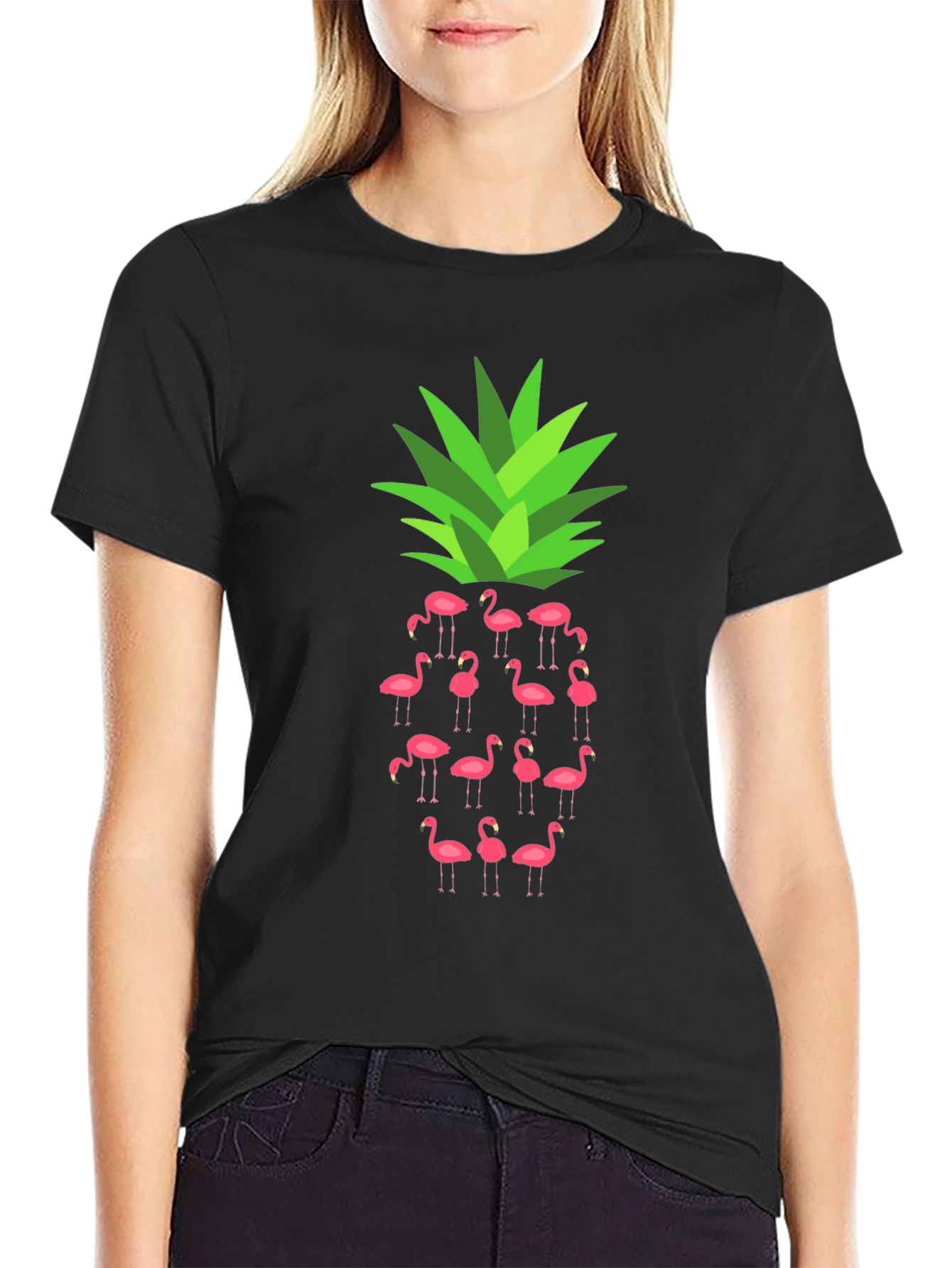 Flamingo Pineapple Graphic Tee