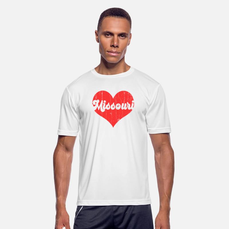 America Citizen US State Flag Heart Love Missouri