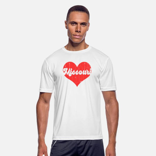 America Citizen US State Flag Heart Love Missouri