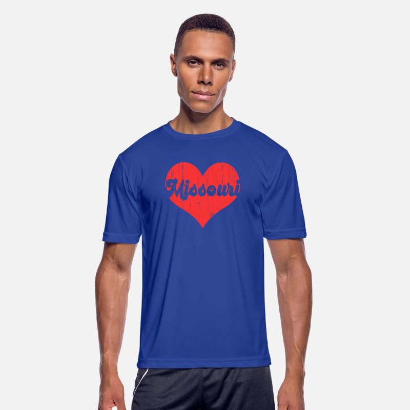 America Citizen US State Flag Heart Love Missouri