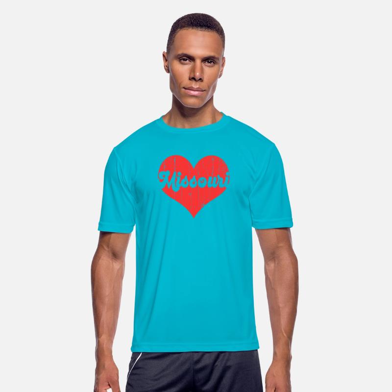 America Citizen US State Flag Heart Love Missouri