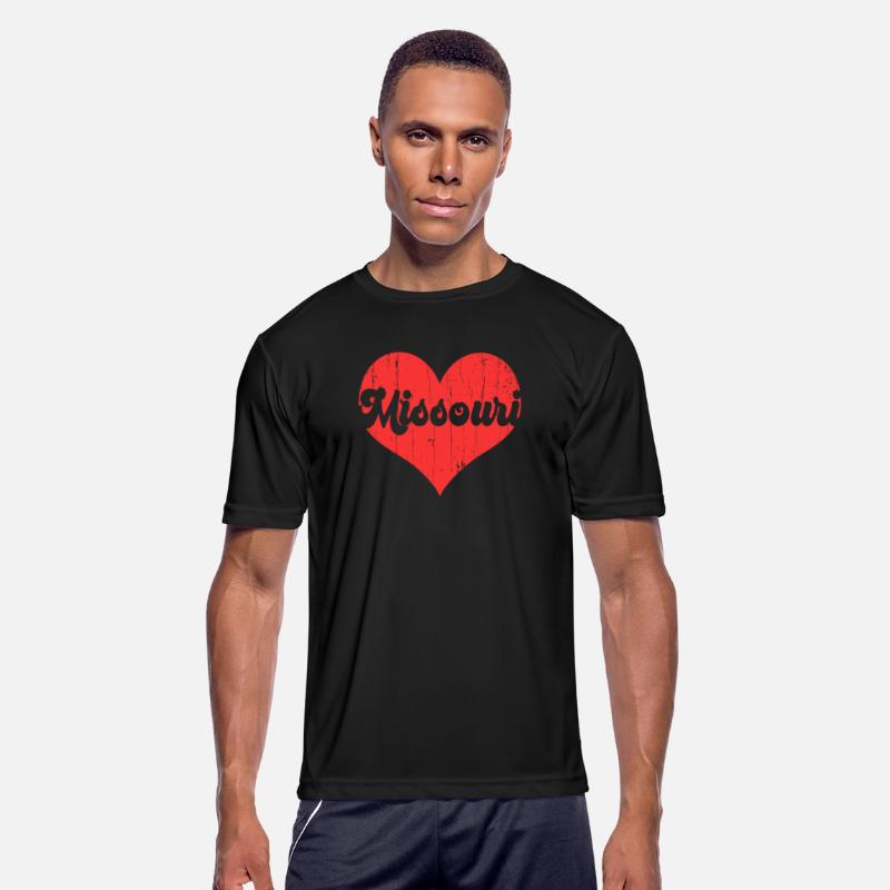 America Citizen US State Flag Heart Love Missouri
