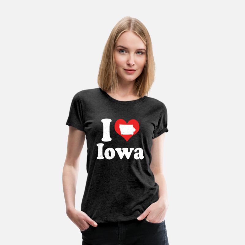 America Citizen US State Love I Heart Iowa