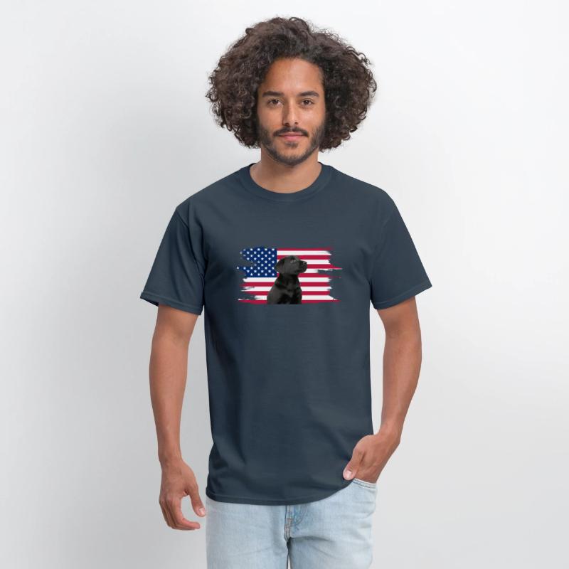 American Flag Dog Black Lab Puppy