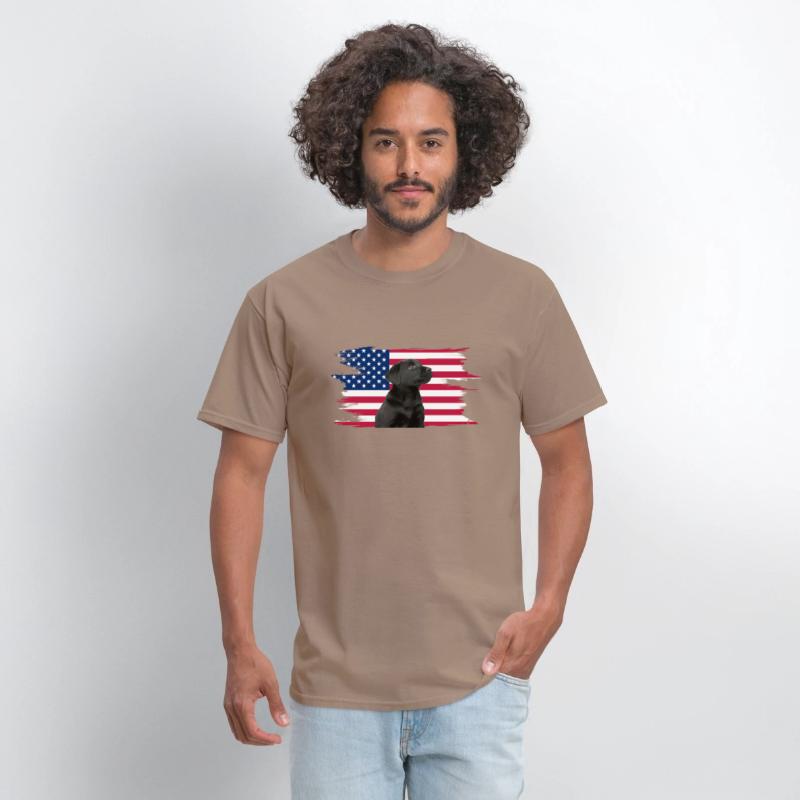American Flag Dog Black Lab Puppy