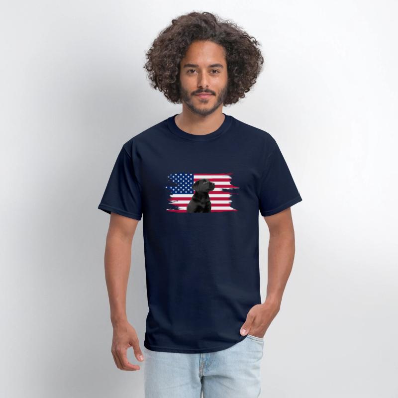American Flag Dog Black Lab Puppy