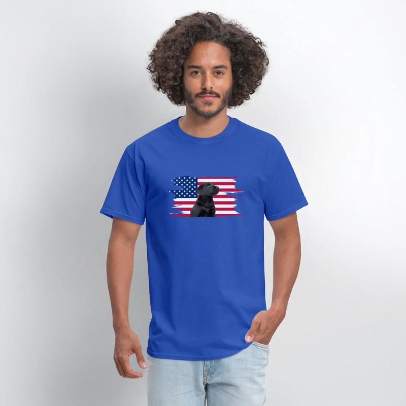 American Flag Dog Black Lab Puppy