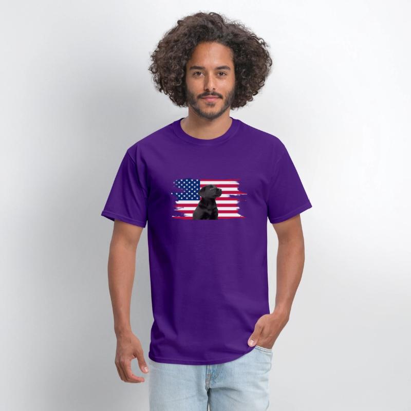 American Flag Dog Black Lab Puppy