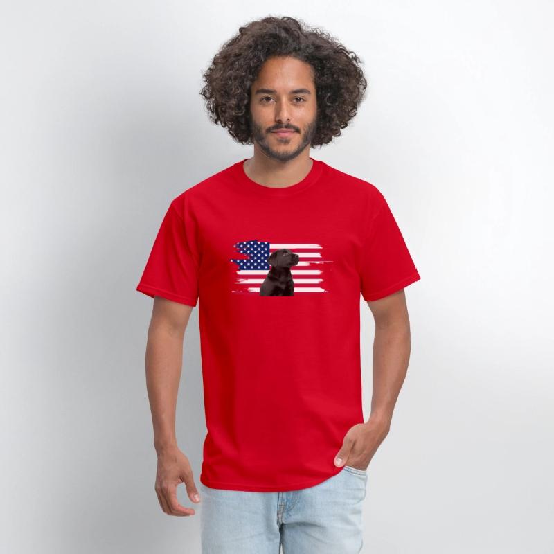 American Flag Dog Black Lab Puppy