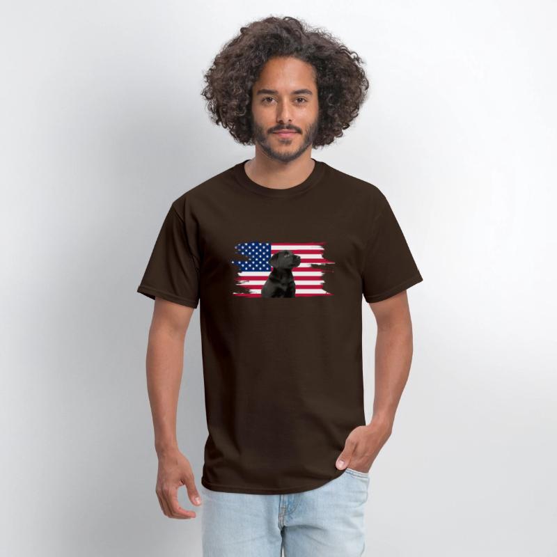 American Flag Dog Black Lab Puppy