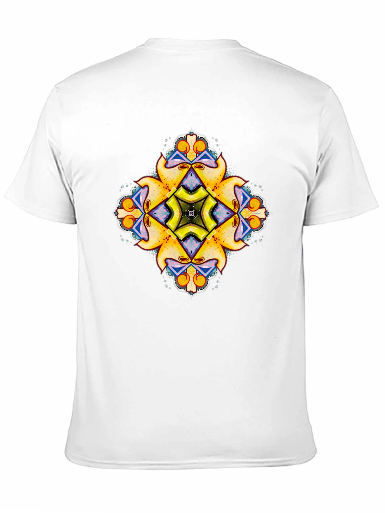 Kaleidoscope Graphic Print Black T-Shirt