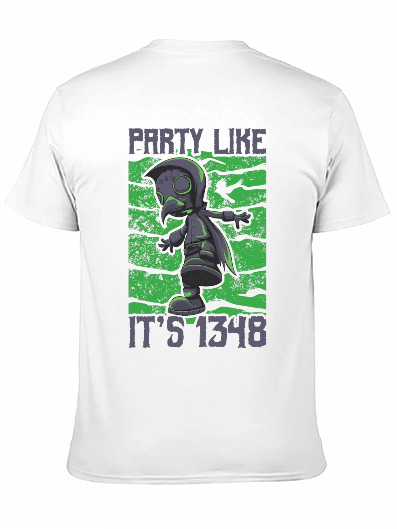 Party Like Its 1348 Black Graphic Tee