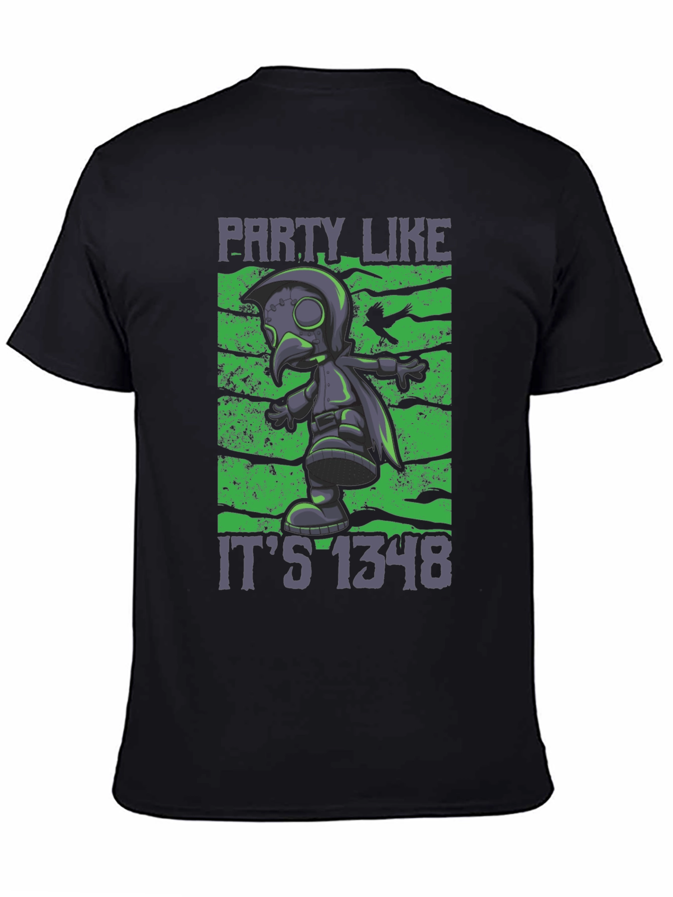 Party Like Its 1348 Black Graphic Tee