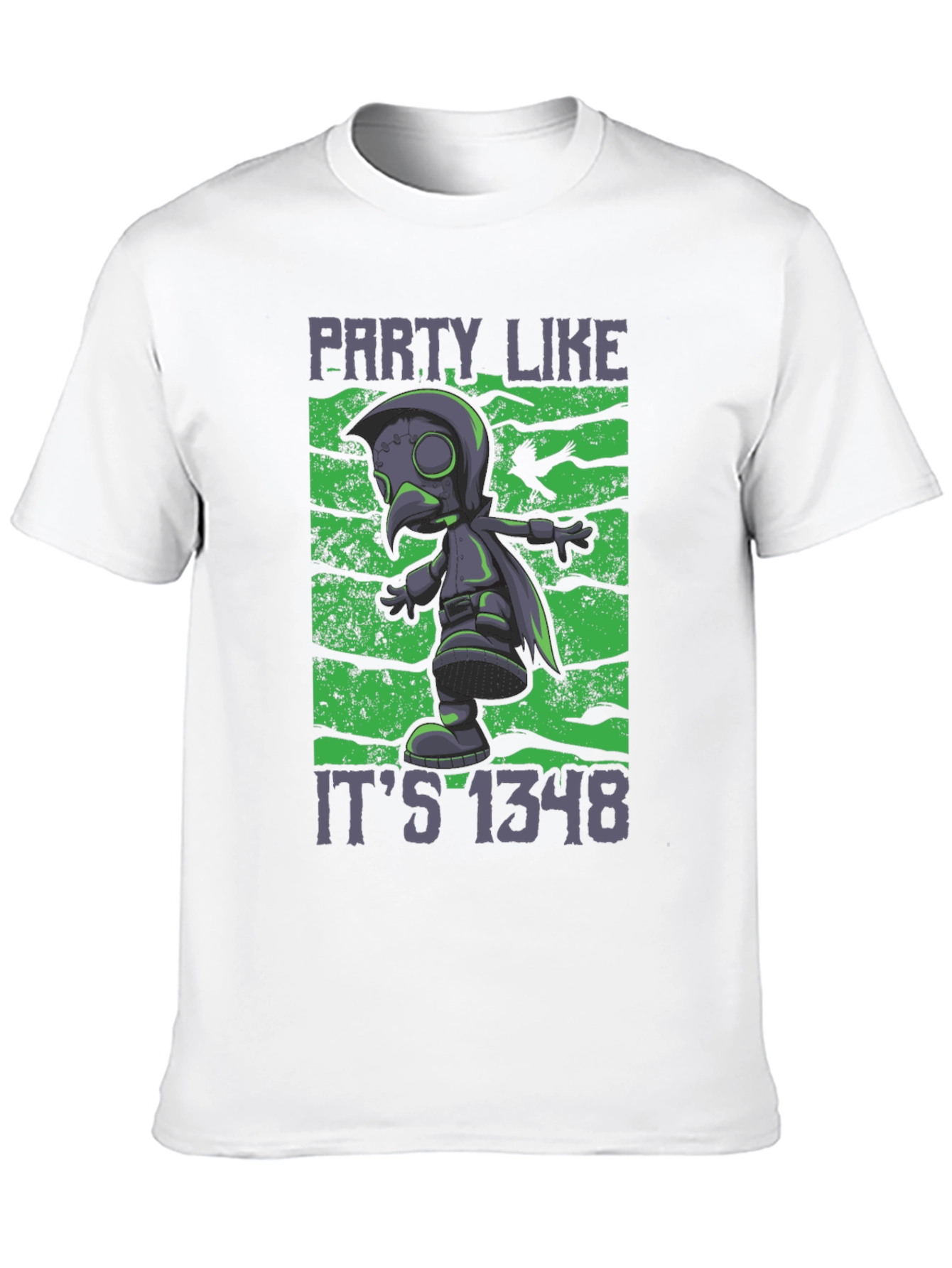 Party Like Its 1348 Black Graphic Tee