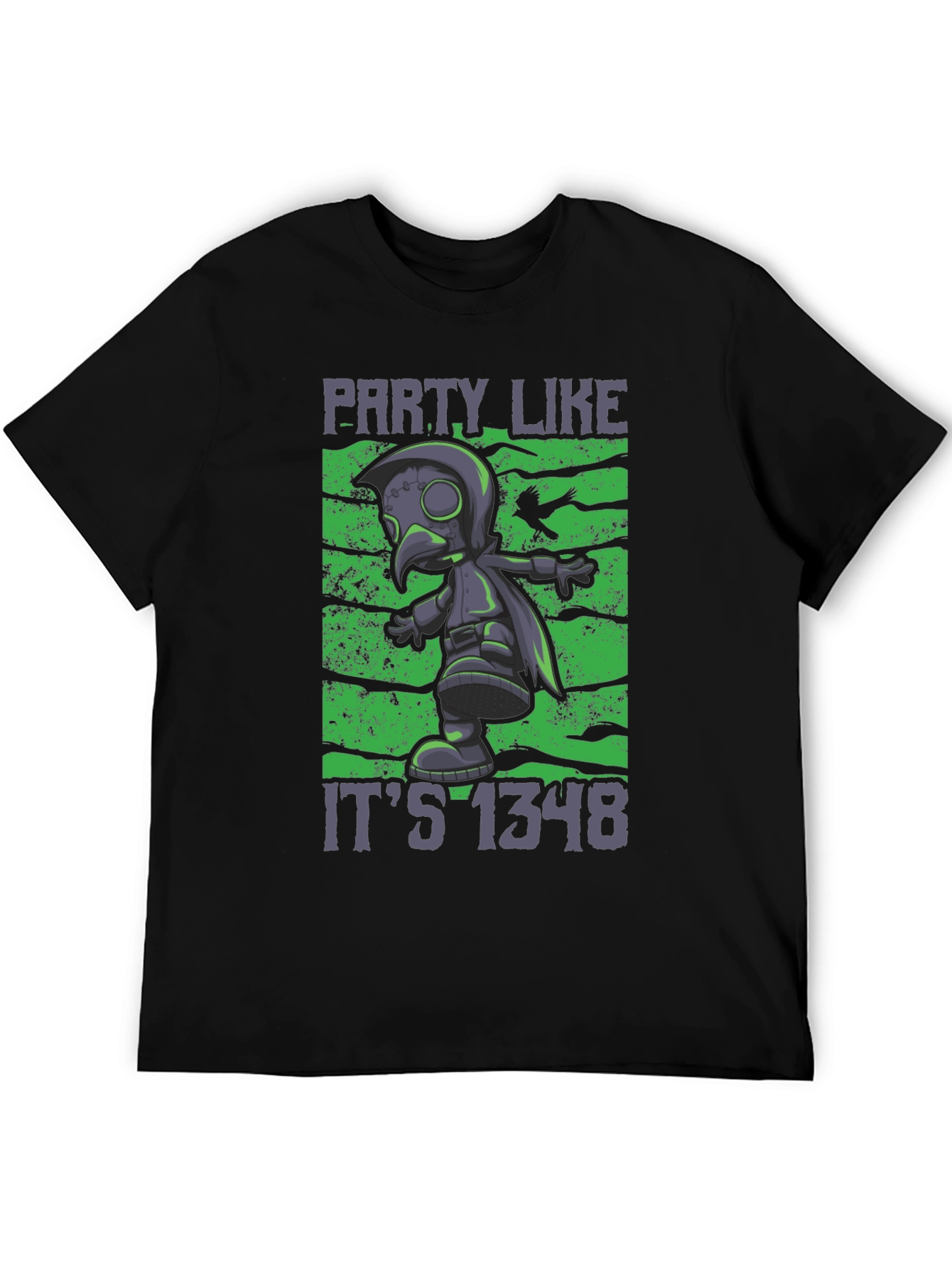 Party Like Its 1348 Black Graphic Tee