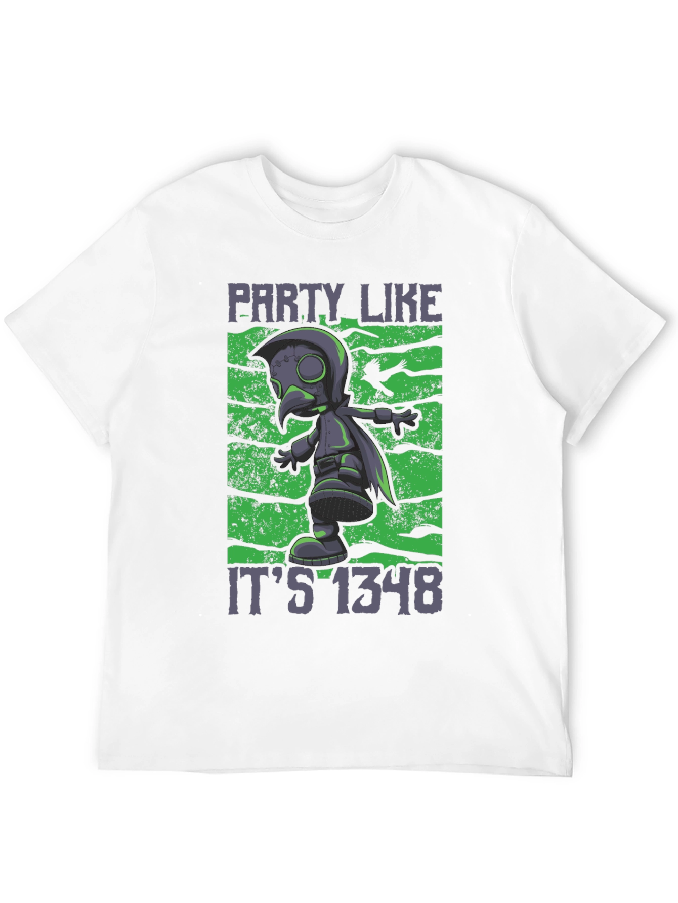 Party Like Its 1348 Black Graphic Tee