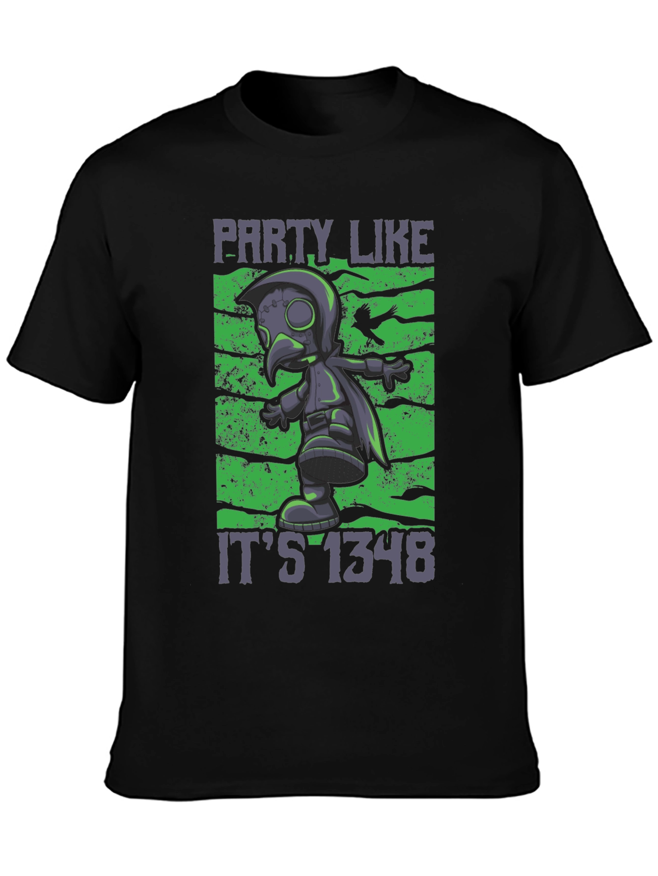 Party Like Its 1348 Black Graphic Tee