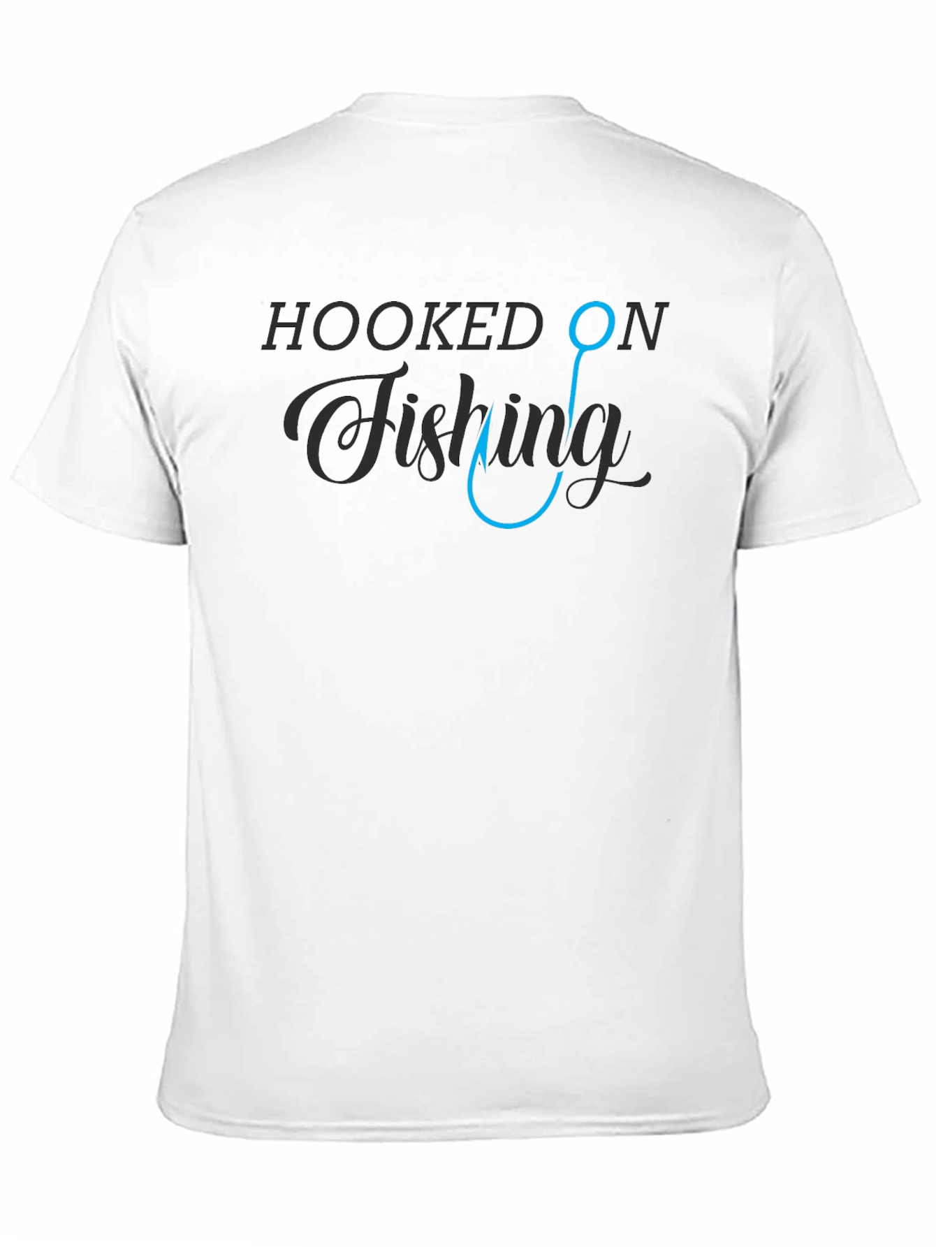 Hooked on Fishing Black T-Shirt