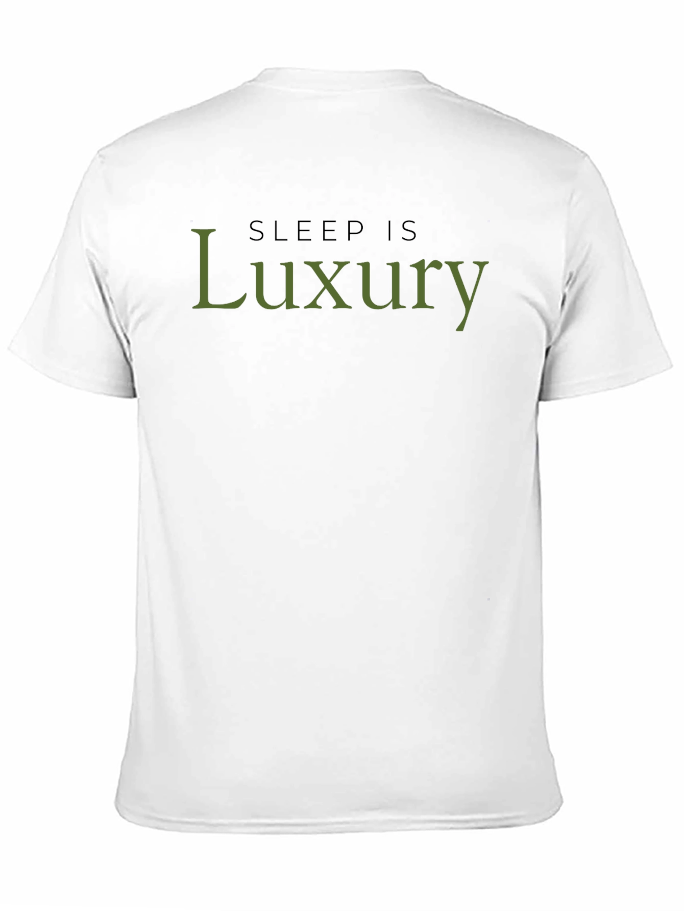 Sleep is Luxury Black Cotton T-Shirt