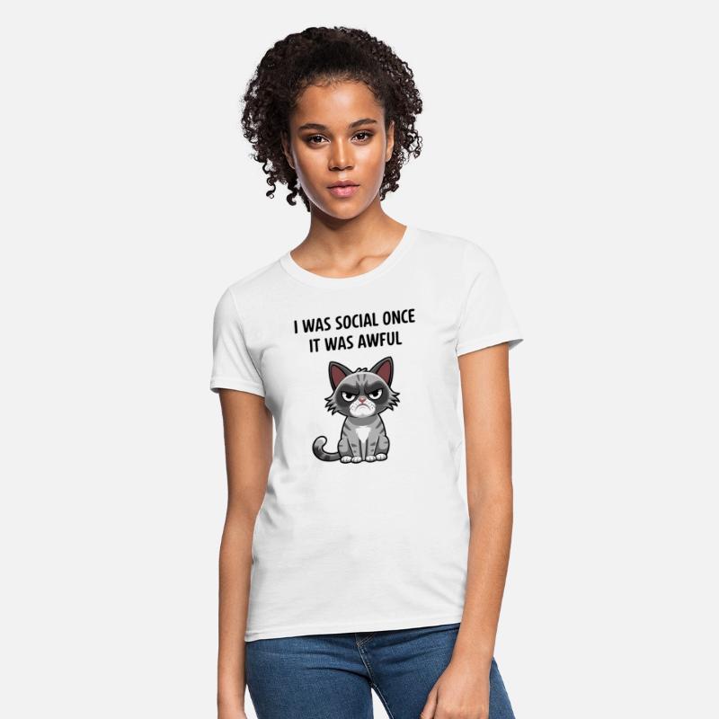 Anti Social Cat Design for Introvert Cat Lovers