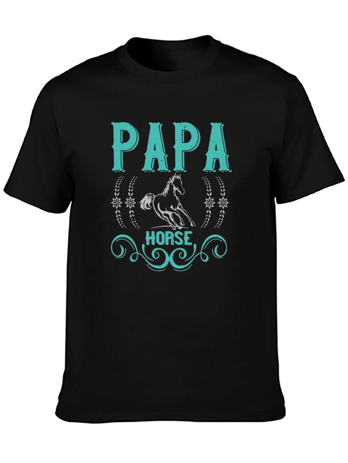 Papa Horse T-Shirt: Equestrian Fathers Day Gift