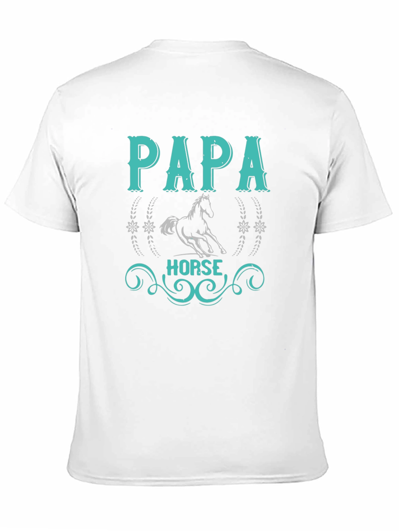 Papa Horse T-Shirt: Equestrian Fathers Day Gift