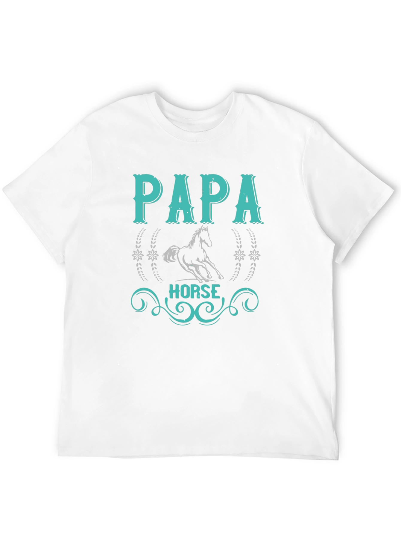 Papa Horse T-Shirt: Equestrian Fathers Day Gift