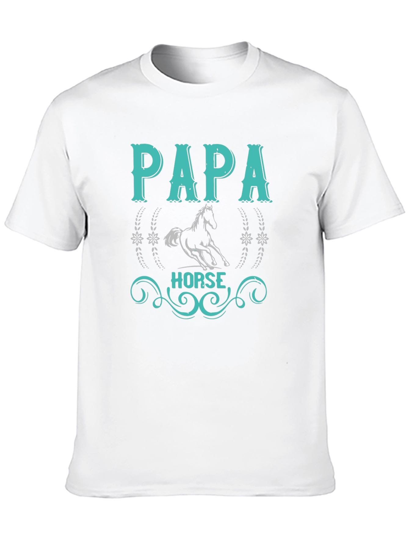 Papa Horse T-Shirt: Equestrian Fathers Day Gift