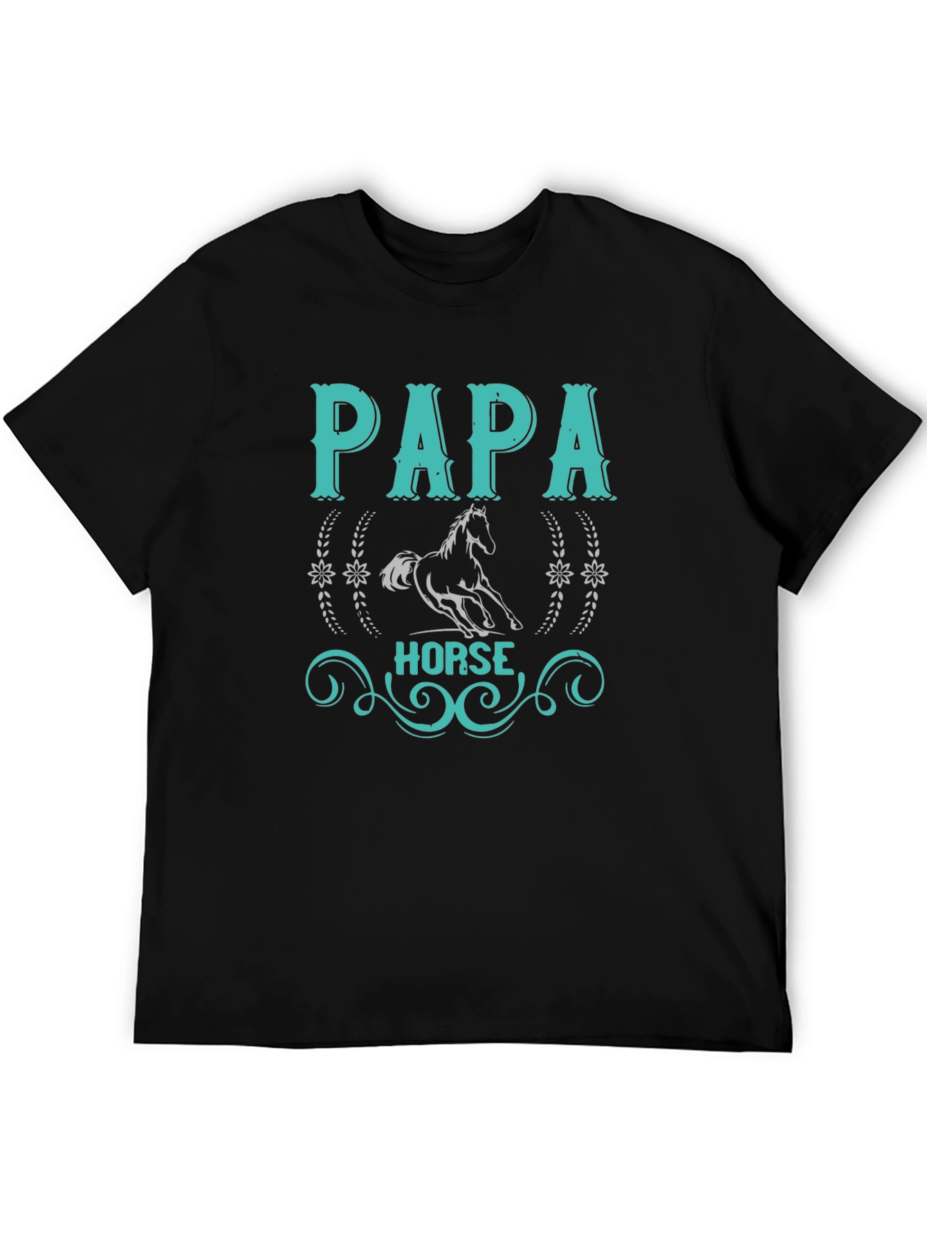 Papa Horse T-Shirt: Equestrian Fathers Day Gift