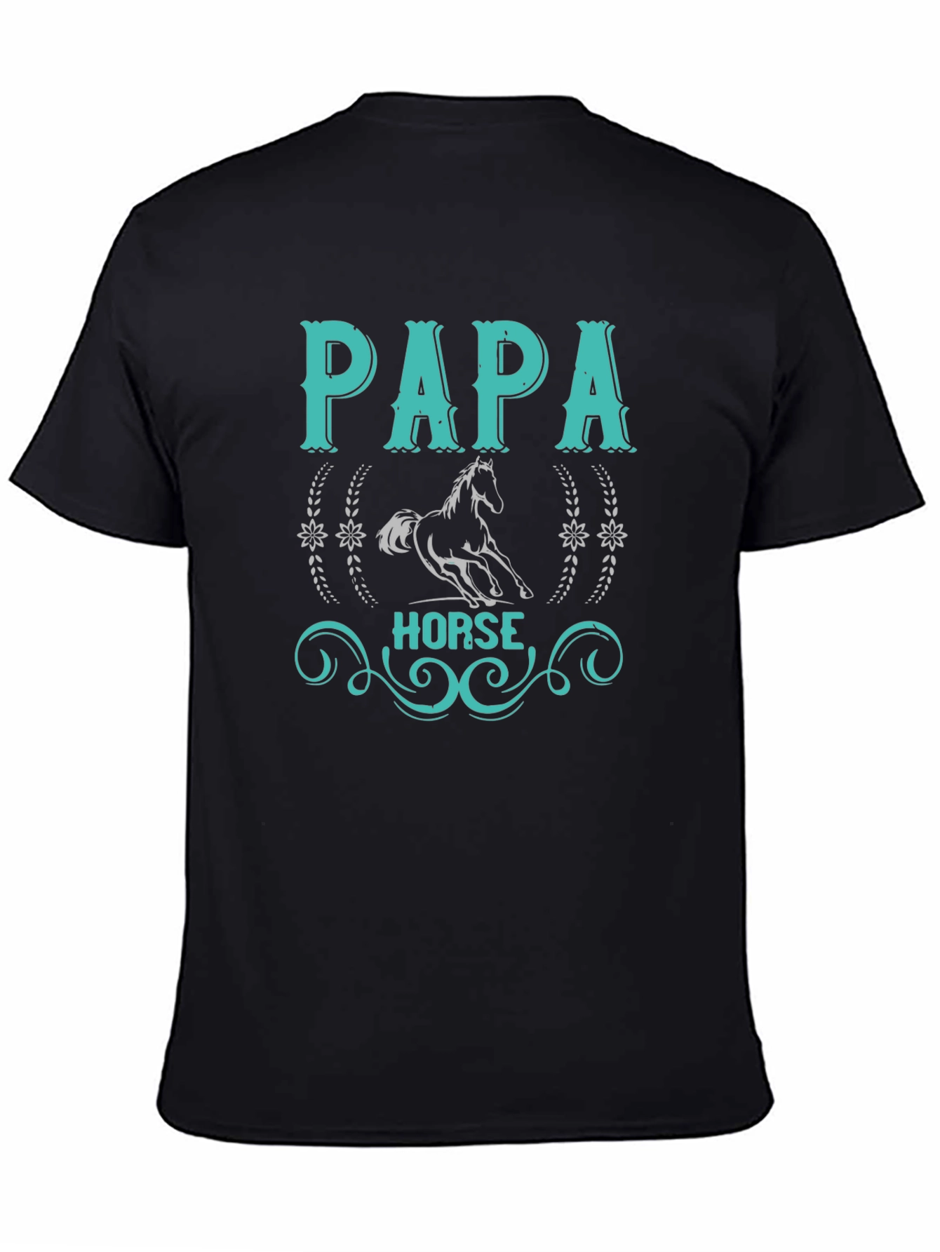 Papa Horse T-Shirt: Equestrian Fathers Day Gift