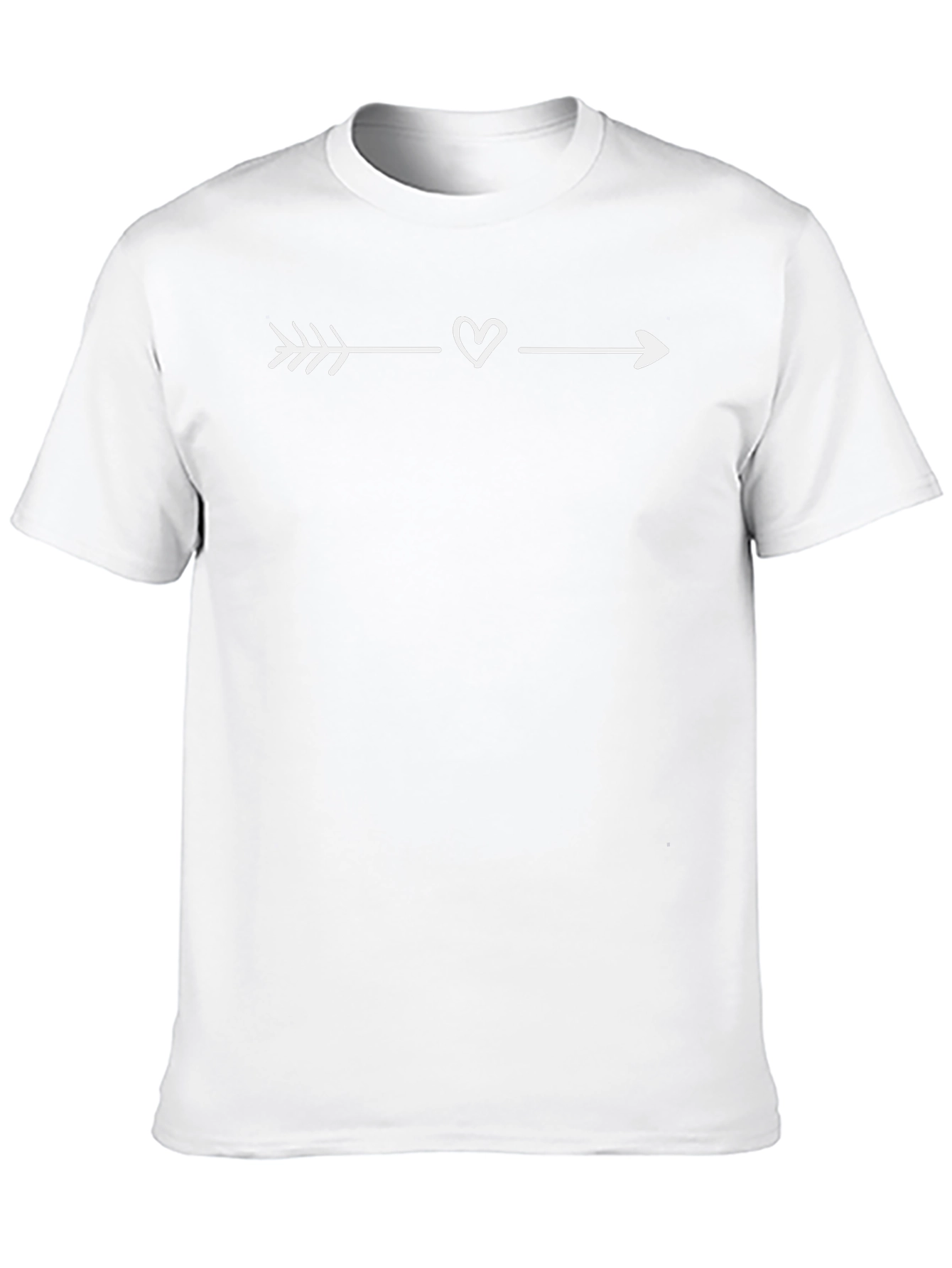 Heart Arrow Black T-Shirt