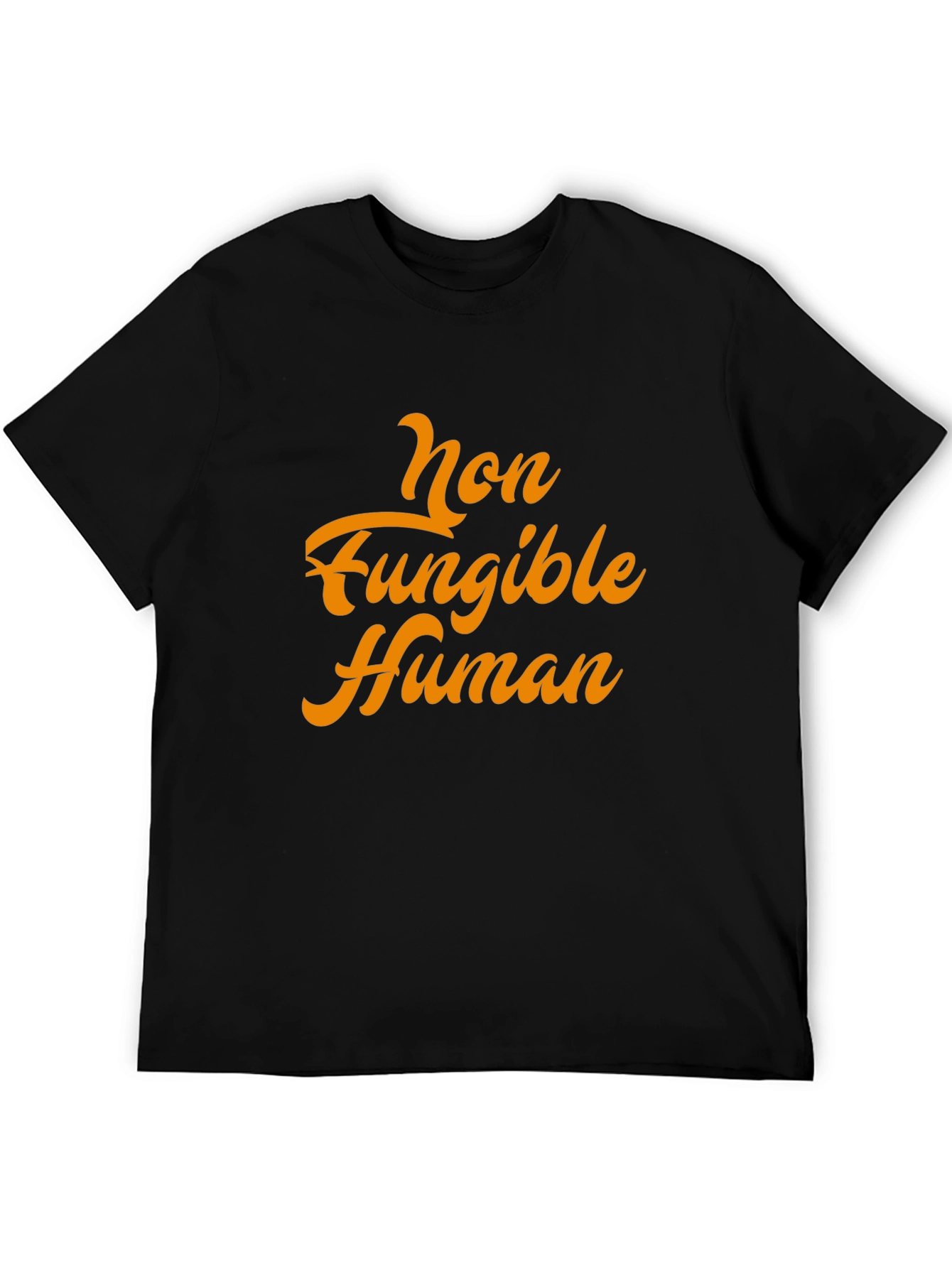 Non Fungible Human - Stylish Mens Black T-Shirt