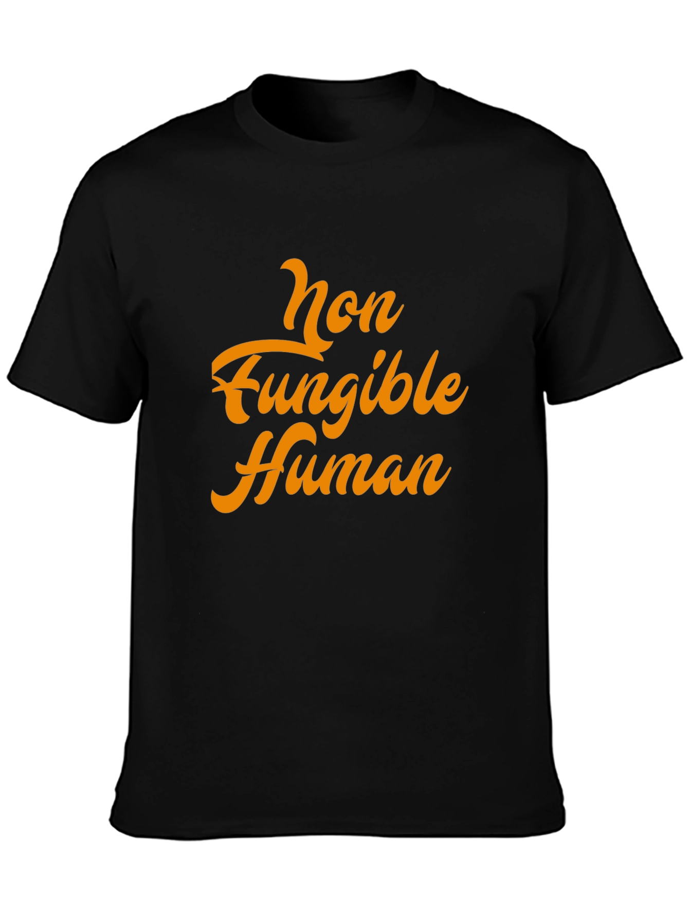 Non Fungible Human - Stylish Mens Black T-Shirt