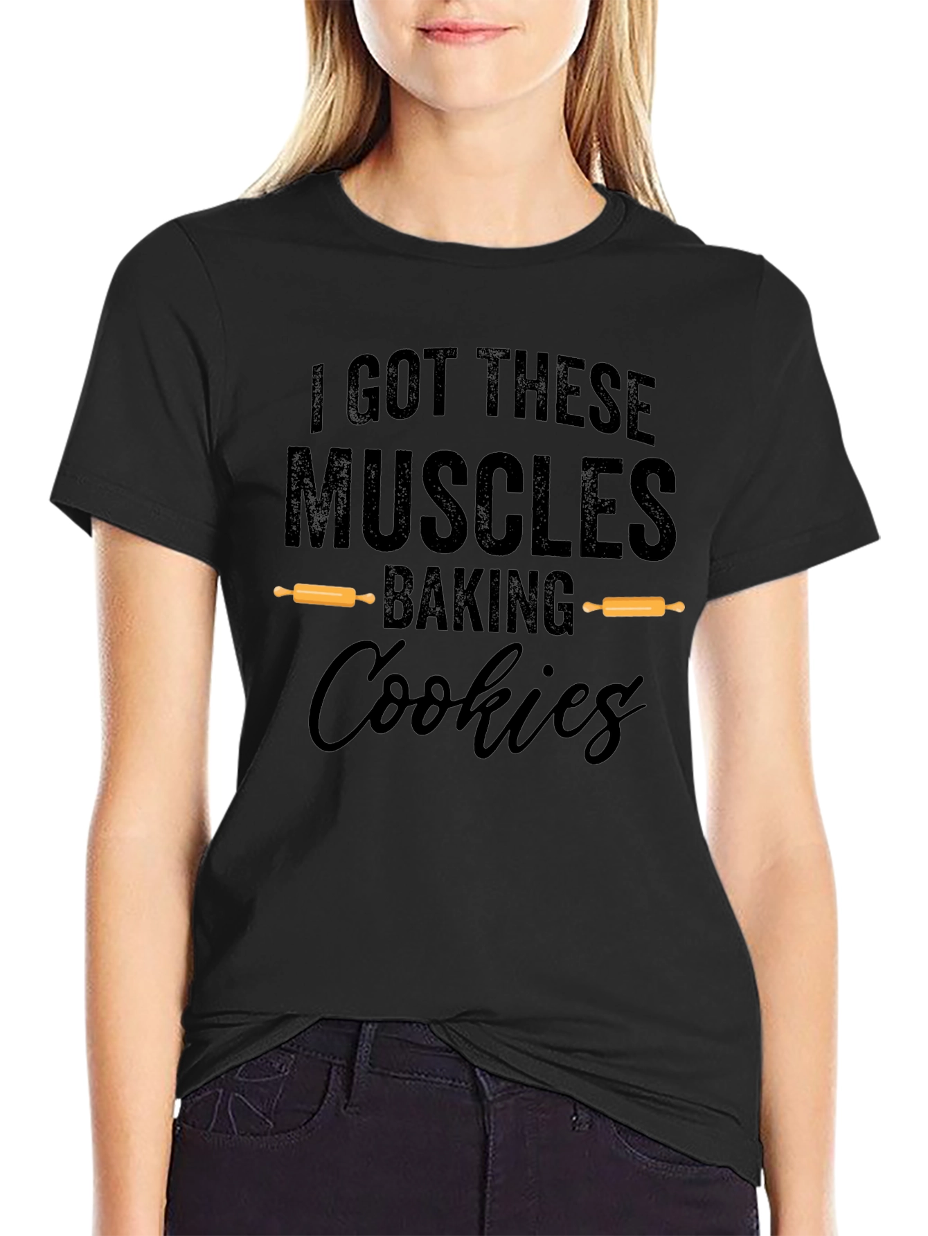 Funny Baking Muscles Cookie T-Shirt