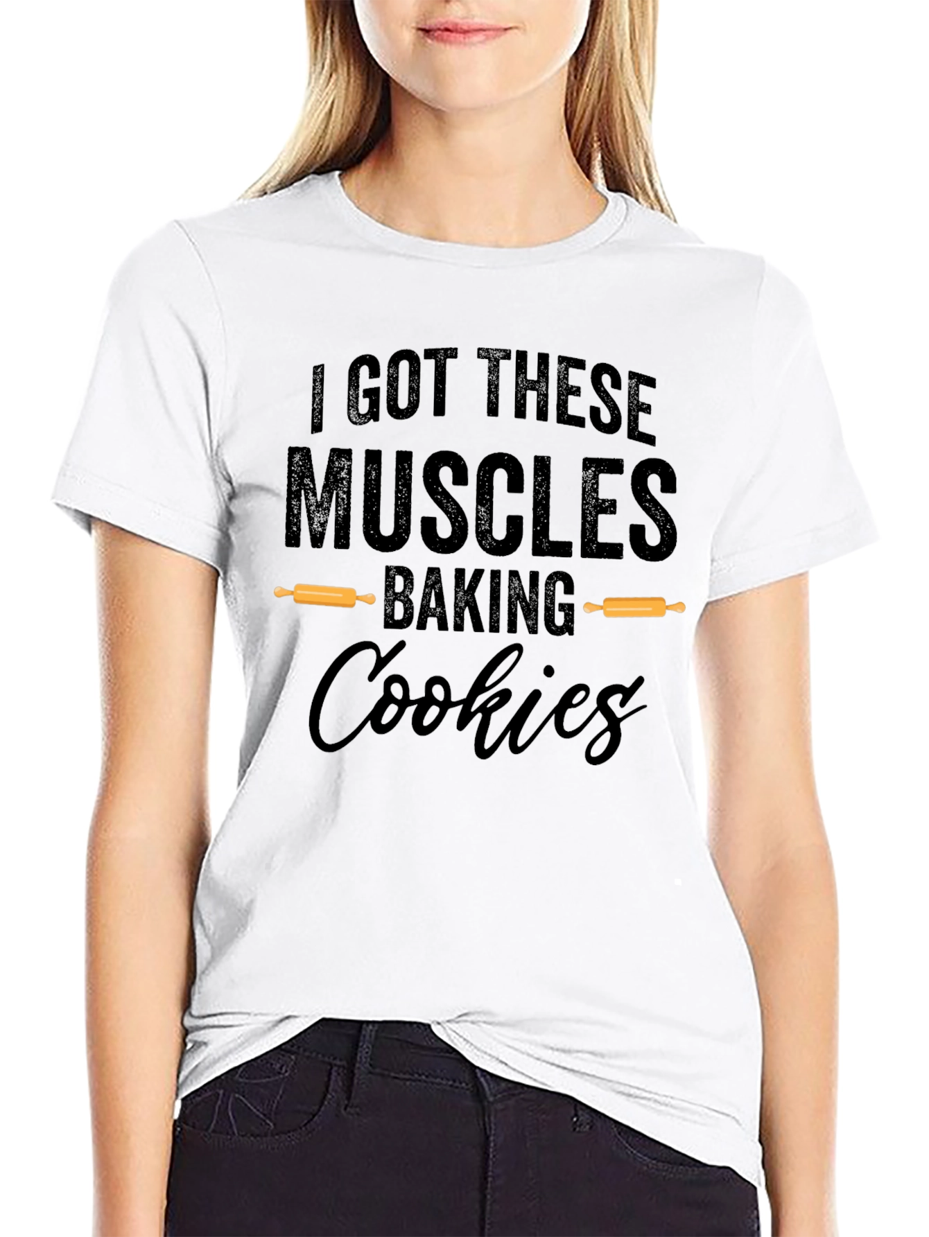 Funny Baking Muscles Cookie T-Shirt