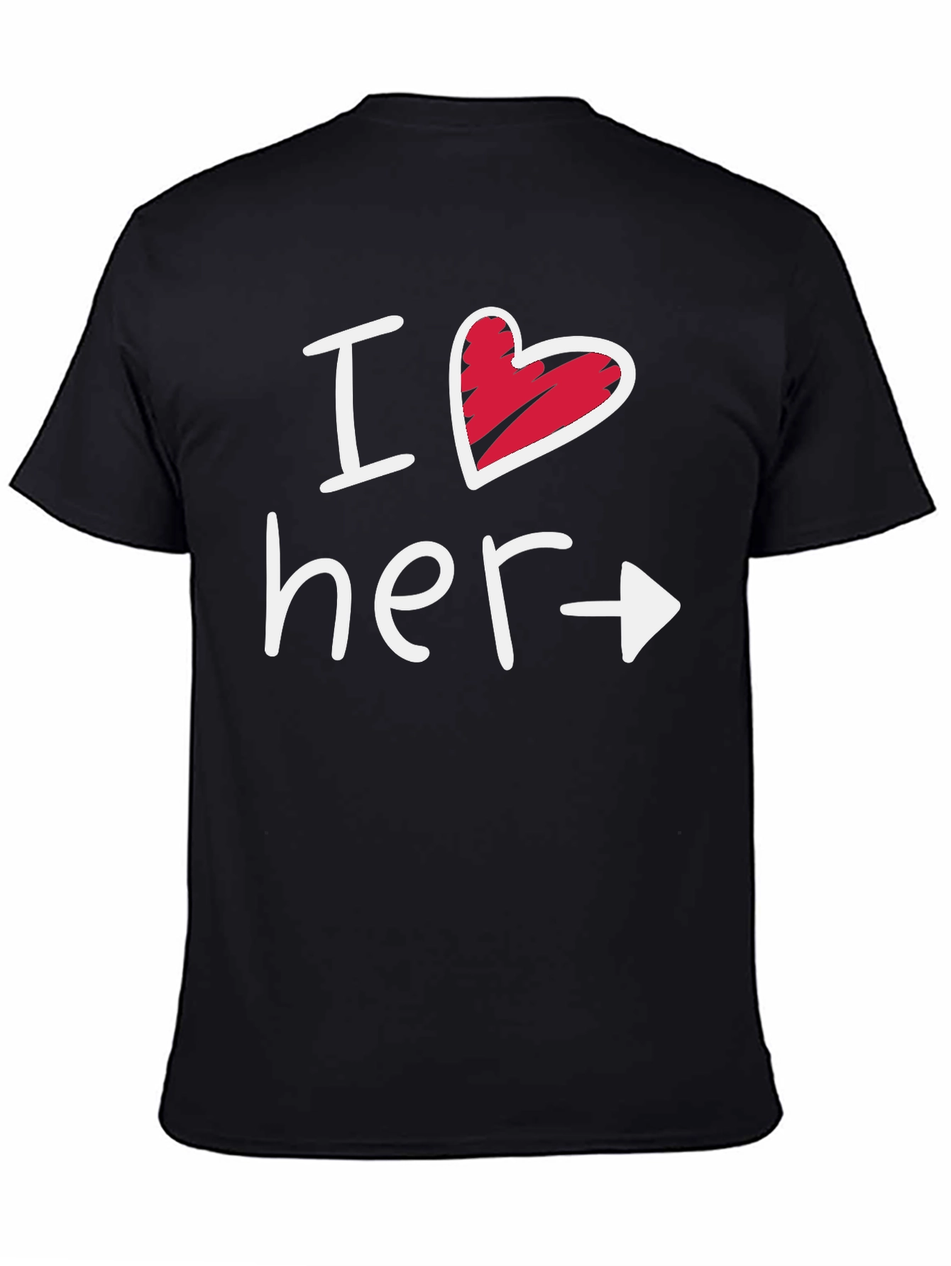 I Heart Her Matching T-Shirt Gift for Couples