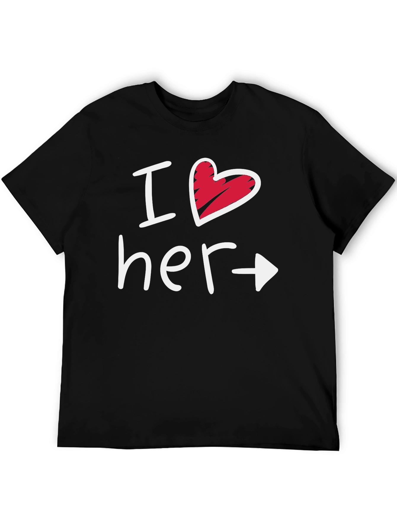 I Heart Her Matching T-Shirt Gift for Couples