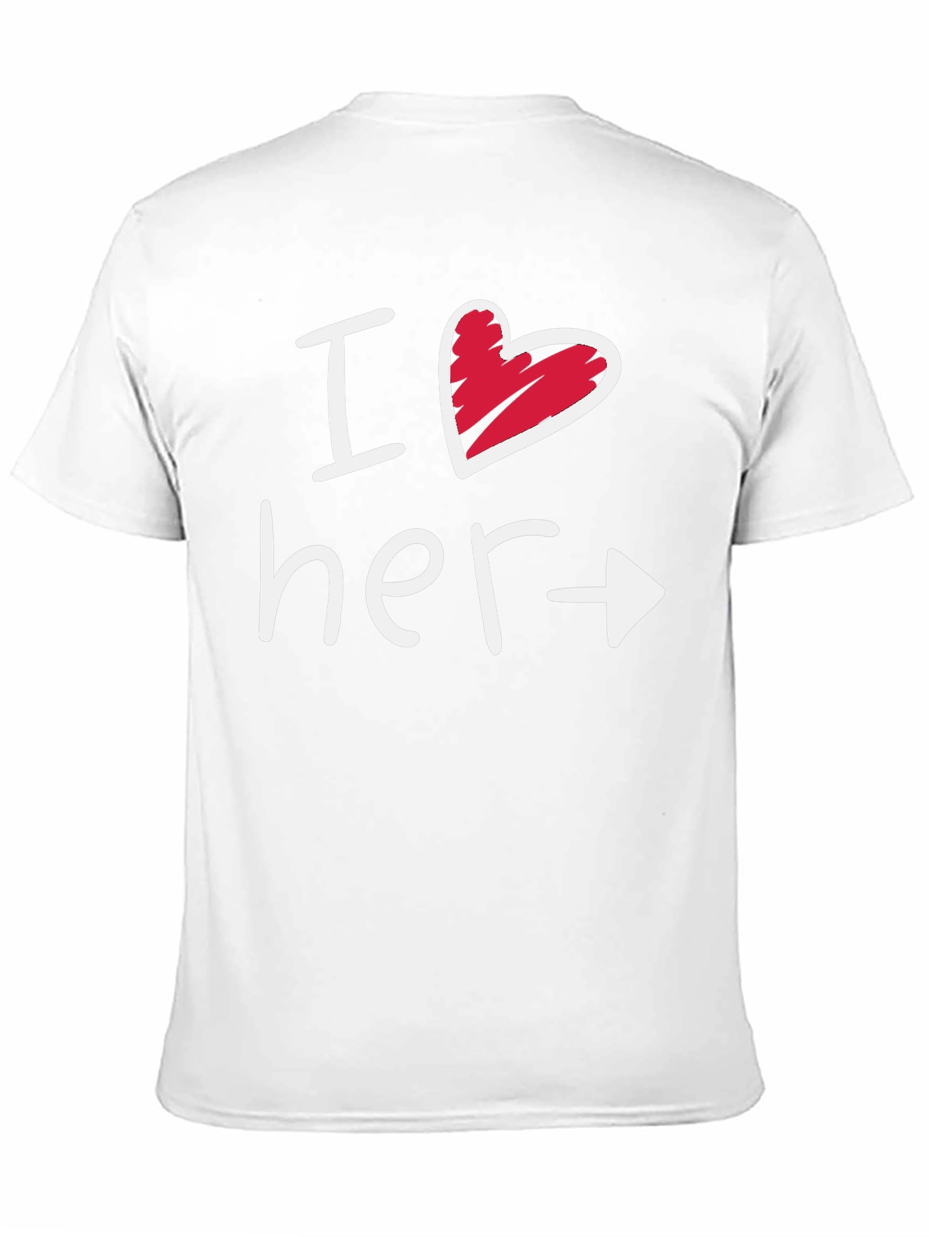 I Heart Her Matching T-Shirt Gift for Couples