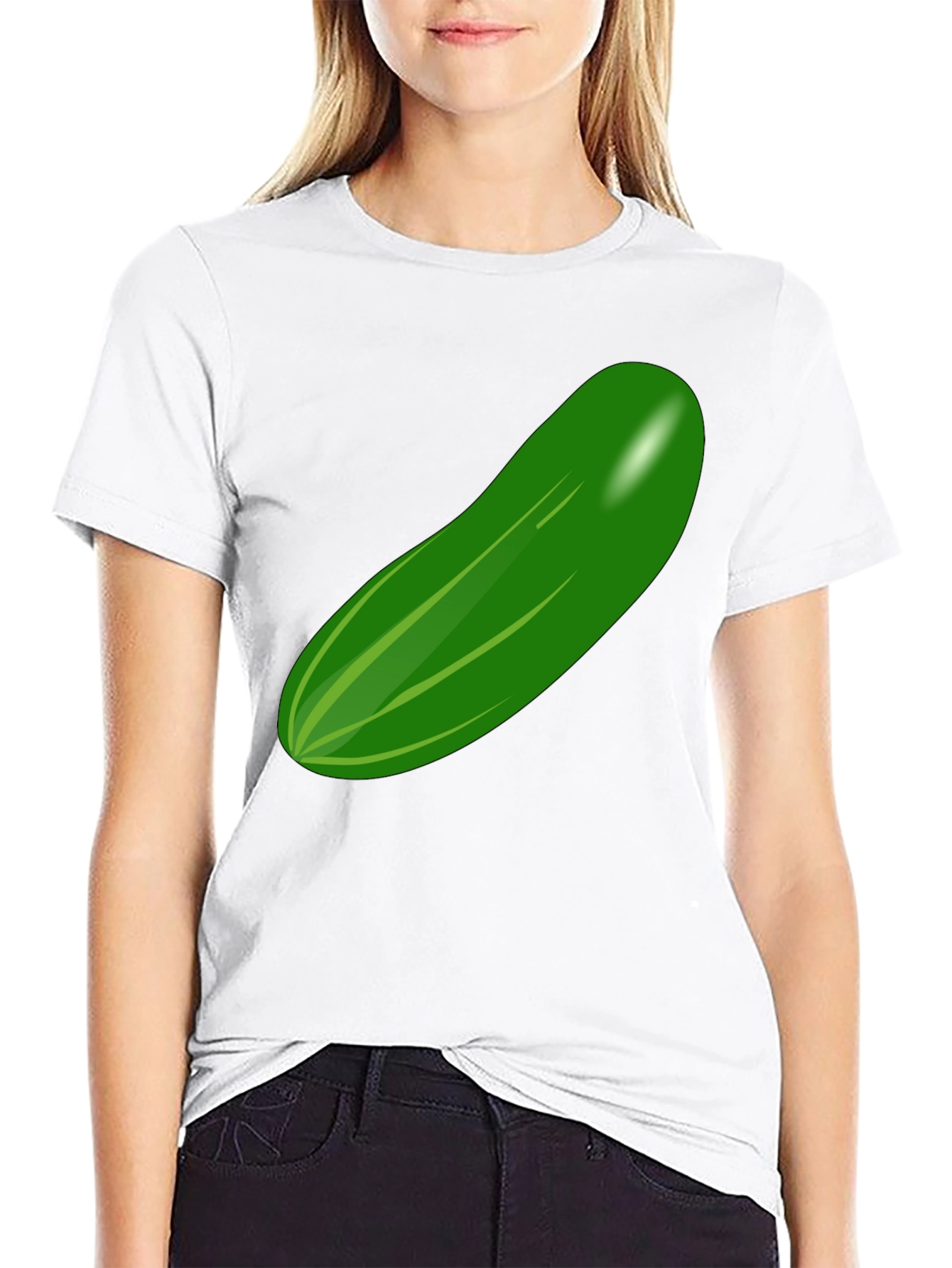Cucumber Graphic T-Shirt - Quirky and Fun Design